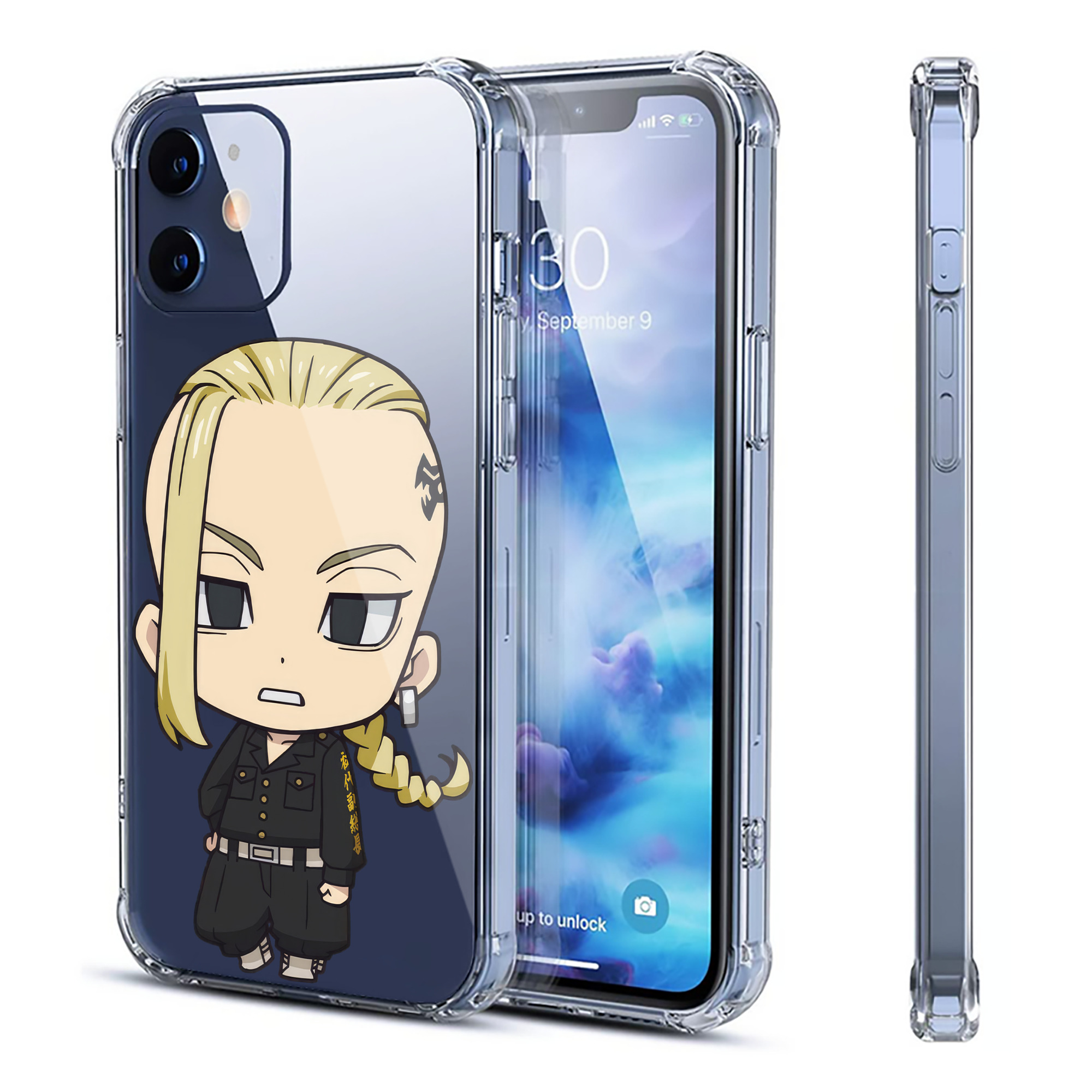（画像用） 東京リベンジャーズ Tokyo Revengers 【iPhone 12シリーズ対応】透明スマホケース（クリアソフトケース）